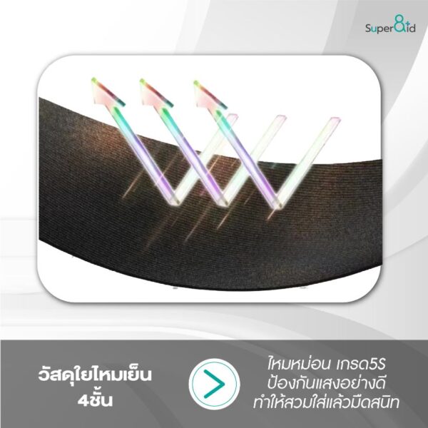 Super8id ผ้าปิดตา ไหมเย็น4ชั้น ปิดแสงสนิท 99% ไหมหม่อนเกรด 5S บังแสง 360°รอบทิศทาง - Image 2